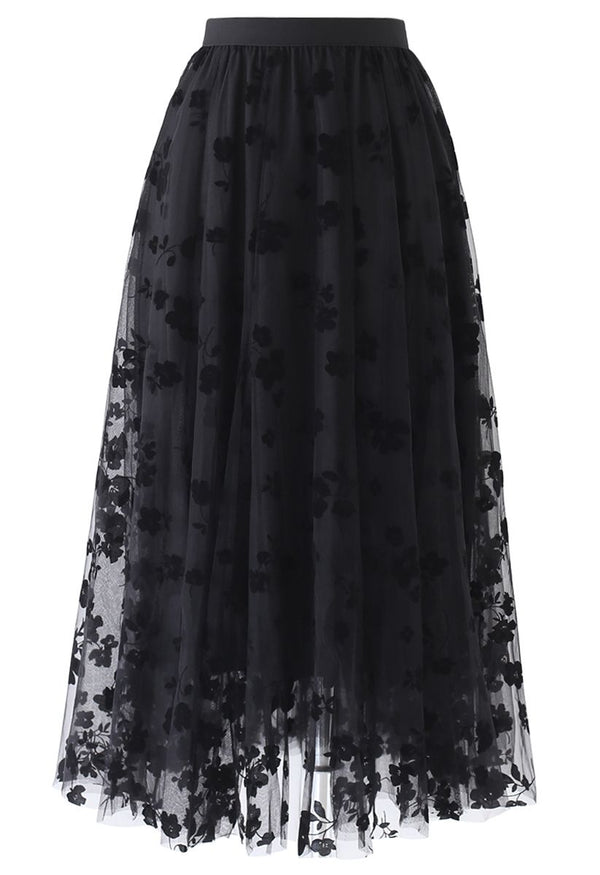 Flaw Vintage Skirt in Black