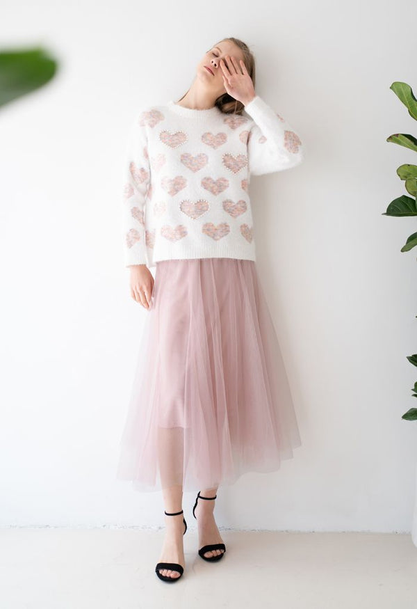 Isolda Tulle Skirt in Pink