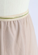 Isolda Tulle Skirt in Apricot