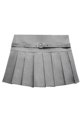 Zina mini skirt in Light Grey