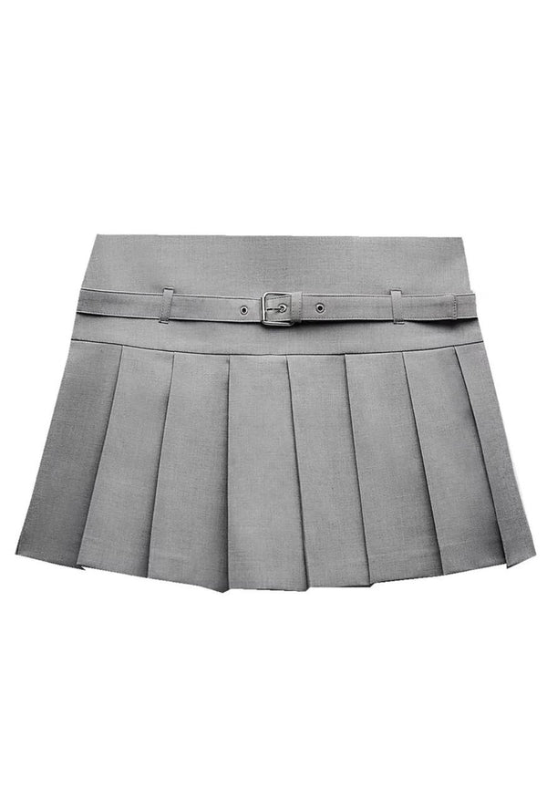 Zina mini skirt in Light Grey