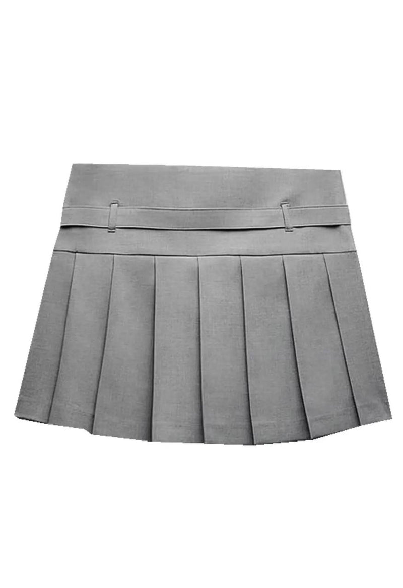 Zina mini skirt in Light Grey