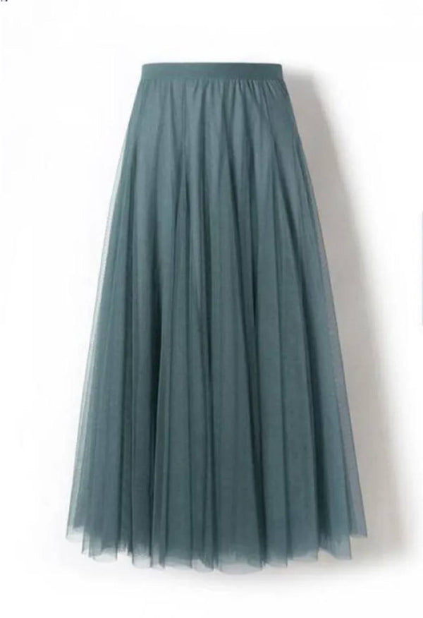 Alexa Tulle Skirt in Green