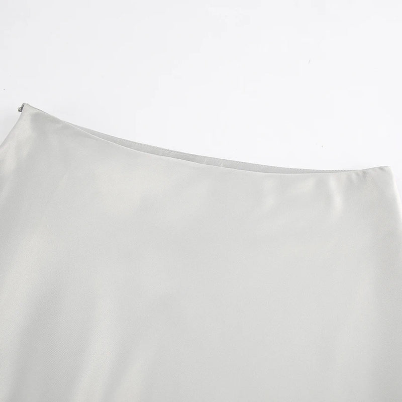 Wiva Maxi Skirt in Silver