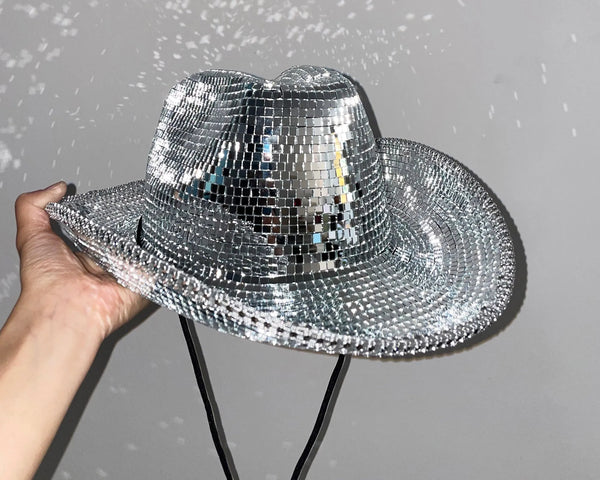 Disco Ball Cowboy Handmade Hat