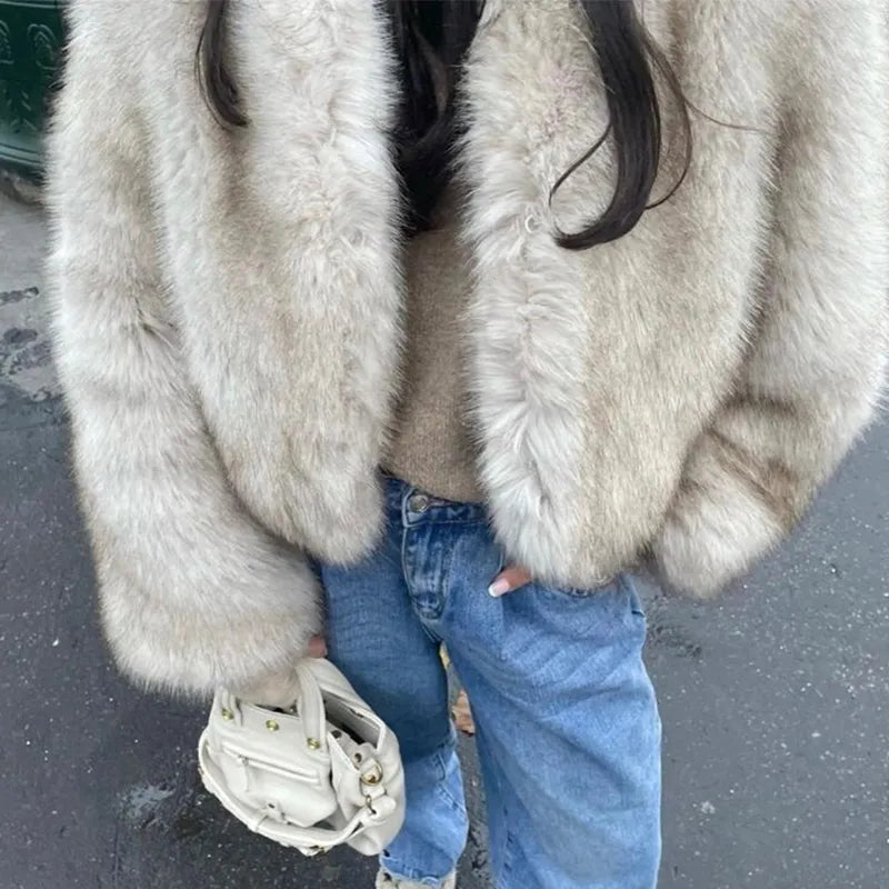 Baski Faux Fur Coat