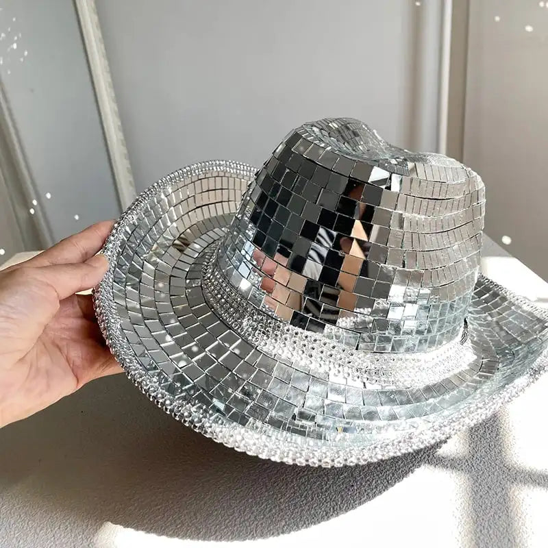 Disco Ball Cowboy Handmade Hat