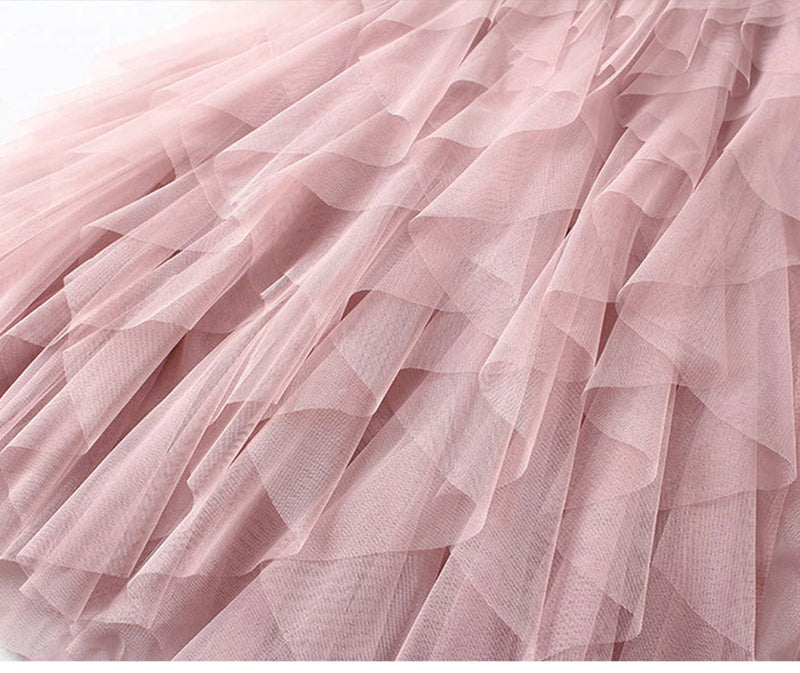 Tigena Mesh Skirt in Pink
