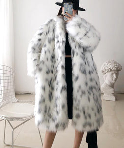 CORSO Faux Fox Fur Coat