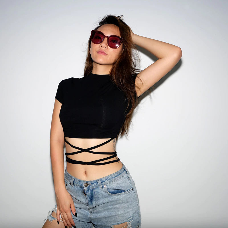 Black Crop Top