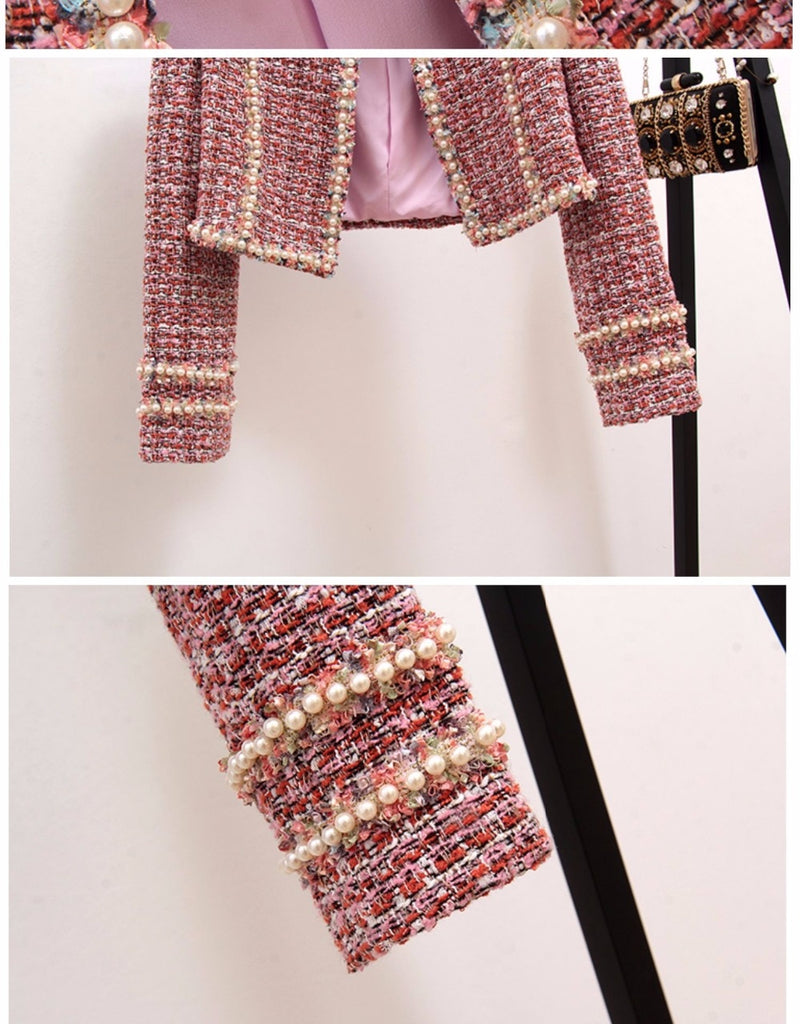 Dina Tweed Dress and Coat Set