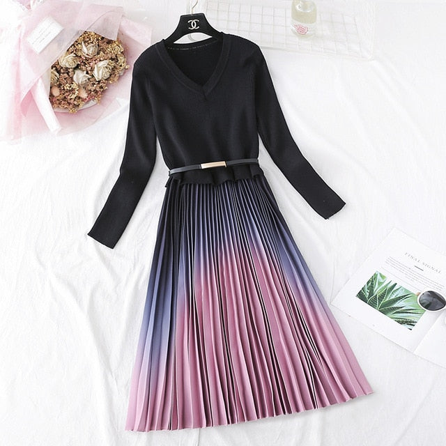 EMMA PLEATED DRESS