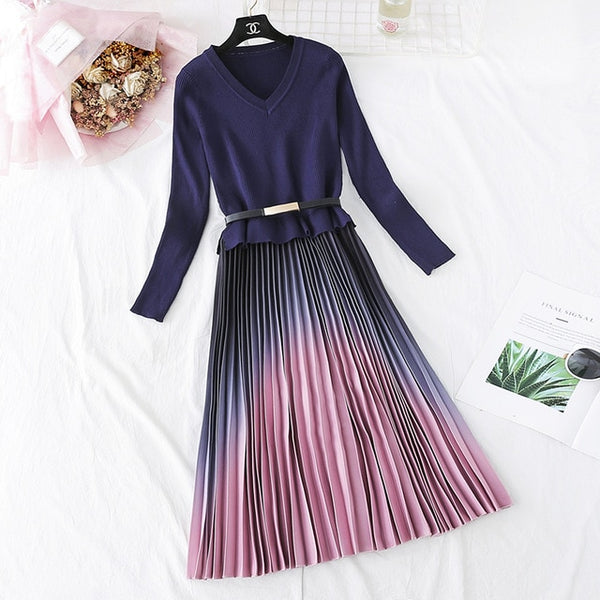 EMMA PLEATED DRESS