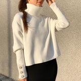 Sona Knitted Sweater with Pearl buttons