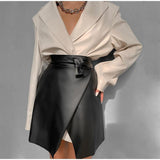 Erika Faux Leather Skirt